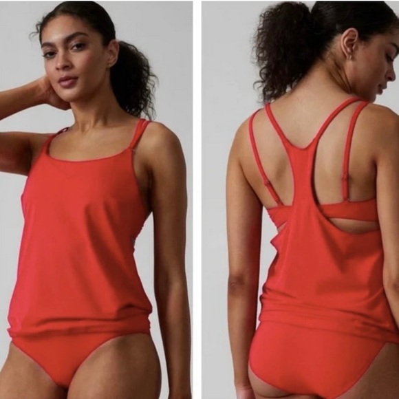 Athleta Other - Athleta Seascape Blousy Tankini Bathing Suit Racerback